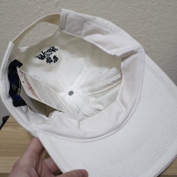 NWT Vintage B Kliban Cat Maui Hawaii Embroidered White Cotton Hat OSFM RARE - Picture 7 of 7